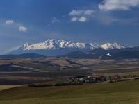 Przełęcz Vabec - panorama na Słowacje