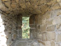 Zamek w Rytrze - widok z okna zamkowego  AdamoKrzyś