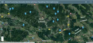 Interaktywna mapa ochrony przyrody w Beskidzie Sdeckim