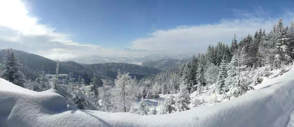 Wielki Rogacz - panorama zimowa fot. Joanna Bajorek