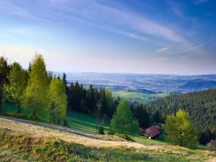 Bcza Kunina - widok z polany pod szczytem Wilcze Doy ;; fot. Jerzy Opioa
